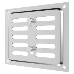 VENTEUROPE 2525MER Хром - Регулируема метална решетка 250x250mm