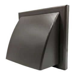 Vents MV 102 VUK ASA КАФЯВА- Външна вентилационна решетка с гравитачна клапа Ø 100, Ø 125, 55x110 mm