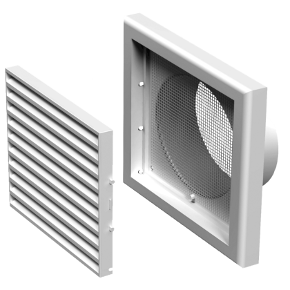 Пластмасова вентилационна решетка VENTS MV 150 VS  ASA