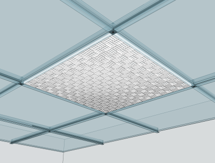 Вентилационна решетка за окачен таван ERA P6060DP FUSION