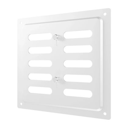 VENTEUROPE 2525MER Бял- Регулируема метална решетка 250x250 mm
