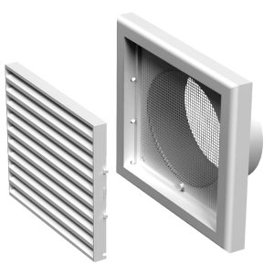 Пластмасова вентилационна решетка VENTS MV 120 VS  ASA