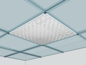 Вентилационна решетка за окачен таван ERA P6060DP FUSION