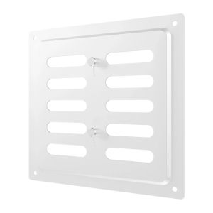 VENTEUROPE 2525MER Бял- Регулируема метална решетка 250x250 mm