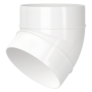 VENTS 323-45 (коляно) - Ъгъл на  45° за кръгли въздуховоди 